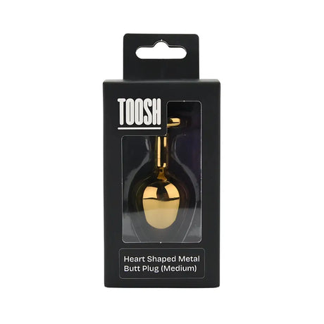 Toosh Heart Shaped Gold with Red Stone Medium - New Products – Latest Sex Toys & Adult Arrivals United Kingdom Stoke-on-trent
