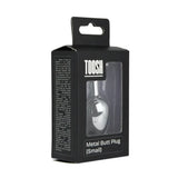 Toosh Heart Shaped Silver Butt Plug with Red Stone Small - Save 15% - Anal Dildos United Kingdom Stoke-on-trent