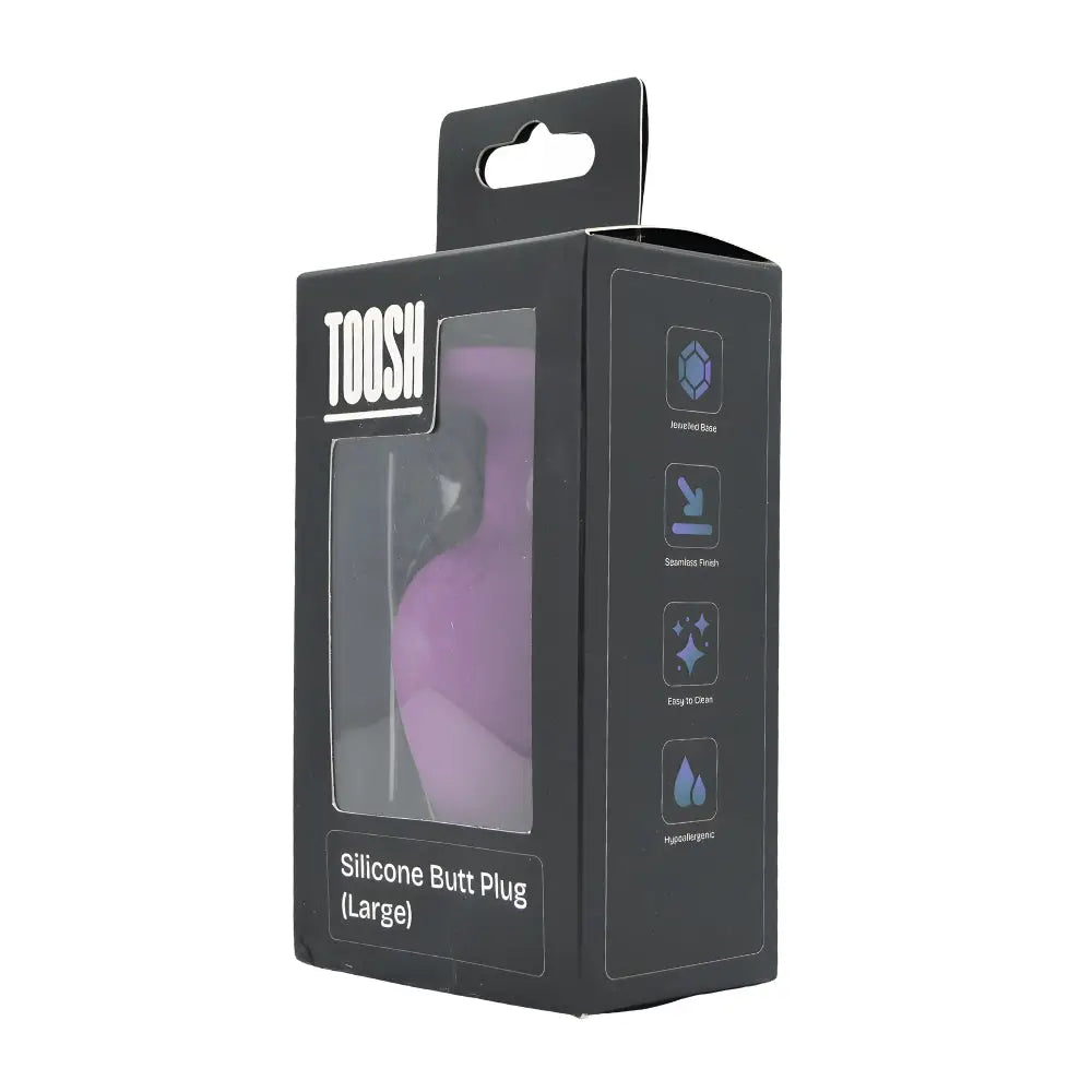 Toosh Purple Silicone Butt Plug Large - Save 10% - Sale United Kingdom Stoke-on-trent