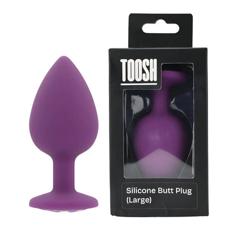 Toosh Purple Silicone Butt Plug Large - Save 10% - Sale United Kingdom Stoke-on-trent