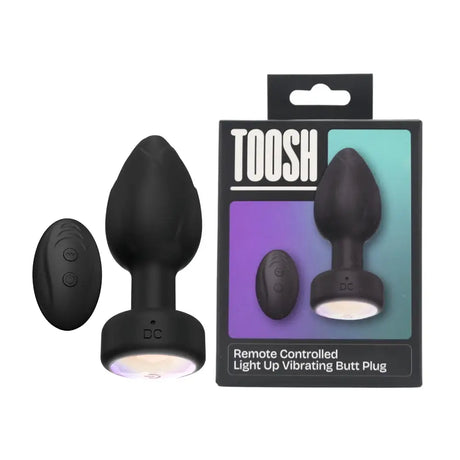 Toosh Remote Controlled Light Up Vibrating Butt Plug - Save 10% - Anal Dildos United Kingdom Stoke-on-trent
