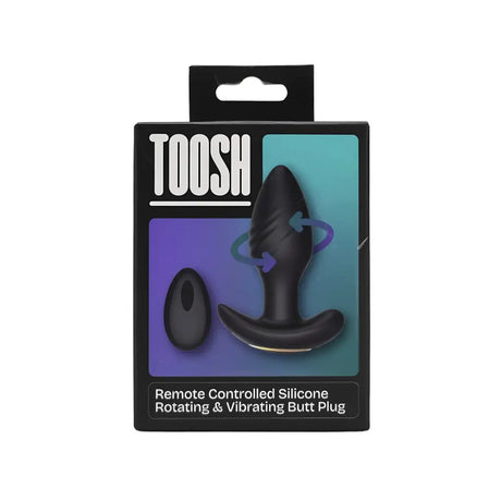 Toosh Remote Controlled Silicone Rotating & Vibrating Butt Plug Fast Anal Vibrators United Kingdom Stoke on Trent