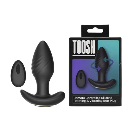 Toosh Remote Controlled Silicone Rotating & Vibrating Butt Plug Fast Anal Vibrators United Kingdom Stoke on Trent