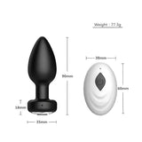 Toosh Remote Controlled Silicone Vibrating Butt Plug - Save 10% - Anal Vibrators United Kingdom Stoke-on-trent
