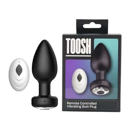 Toosh Remote Controlled Silicone Vibrating Butt Plug - Save 10% - Anal Vibrators United Kingdom Stoke-on-trent
