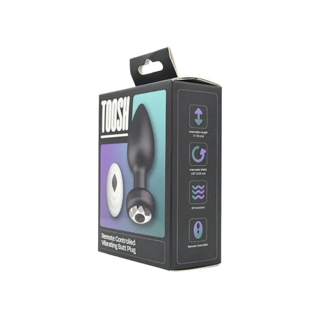 Toosh Remote Controlled Silicone Vibrating Butt Plug - Save 10% - Anal Vibrators United Kingdom Stoke-on-trent