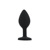 Toosh Silicone Butt Plug Black Set of 3 Clear Stone - Save 5% - Anal Dildos United Kingdom Stoke-on-trent