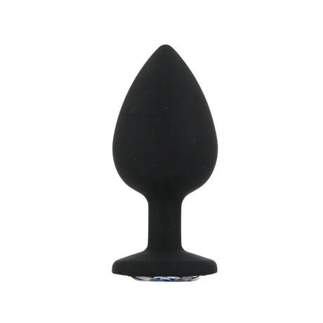Toosh Silicone Butt Plug Black Set of 3 Clear Stone - Save 5% - Anal Dildos United Kingdom Stoke-on-trent