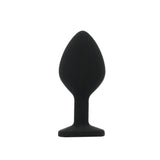 Toosh Silicone Butt Plug Black Set of 3 Clear Stone - Save 5% - Anal Dildos United Kingdom Stoke-on-trent