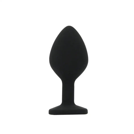 Toosh Silicone Butt Plug Black Set of 3 Clear Stone - Save 5% - Anal Dildos United Kingdom Stoke-on-trent