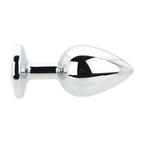 Toosh Silver Metal Butt Plug Large Clear Stone - Save 10% - Sale United Kingdom Stoke-on-trent