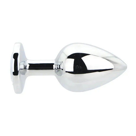 Toosh Silver Metal Butt Plug Large Clear Stone - Save 10% - Sale United Kingdom Stoke-on-trent