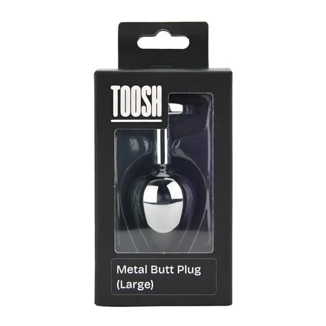 Toosh Silver Metal Butt Plug Large Clear Stone - Save 10% - Sale United Kingdom Stoke-on-trent