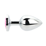 Toosh Silver Metal Butt Plug Large Pink Stone - Save 10% - Sale United Kingdom Stoke-on-trent