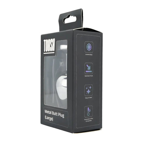 Toosh Silver Metal Butt Plug Large Pink Stone - Save 10% - Sale United Kingdom Stoke-on-trent