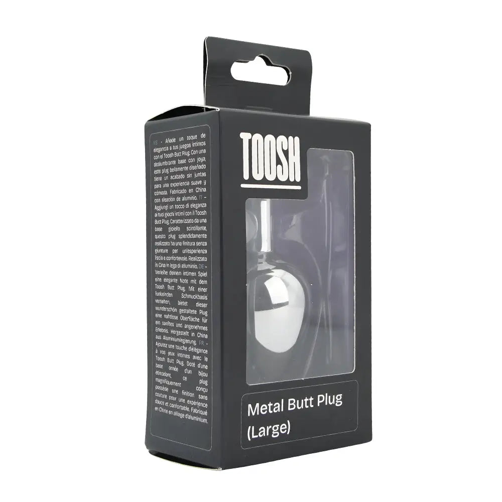 Toosh Silver Metal Butt Plug Large Pink Stone - Save 10% - Sale United Kingdom Stoke-on-trent