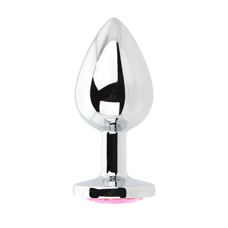 Toosh Silver Metal Butt Plug Large Pink Stone - Save 10% - Sale United Kingdom Stoke-on-trent