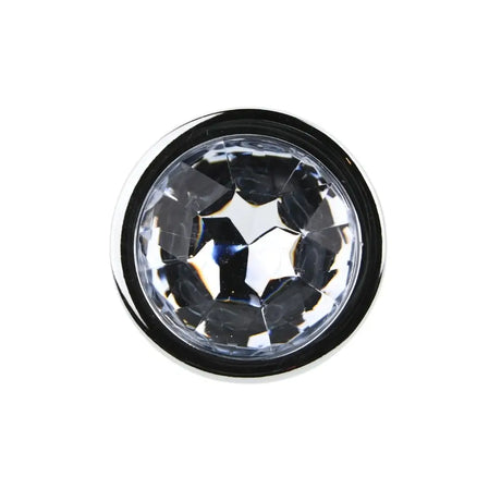 Toosh Silver Metal Butt Plug Medium Clear Stone - Save 10% - Sale United Kingdom Stoke-on-trent