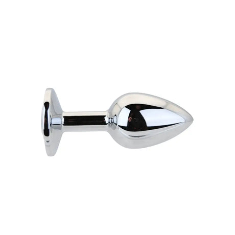 Toosh Silver Metal Butt Plug Small Clear Stone - Save 15% - Sale United Kingdom Stoke-on-trent