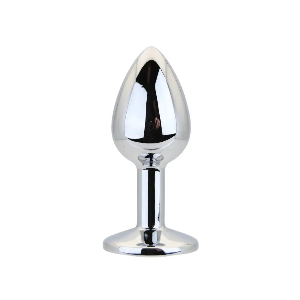 Toosh Silver Metal Butt Plug Small Clear Stone - Save 15% - Sale United Kingdom Stoke-on-trent