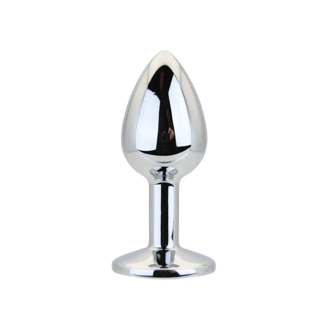 Toosh Silver Metal Butt Plug Small Clear Stone - Save 15% - Sale United Kingdom Stoke-on-trent