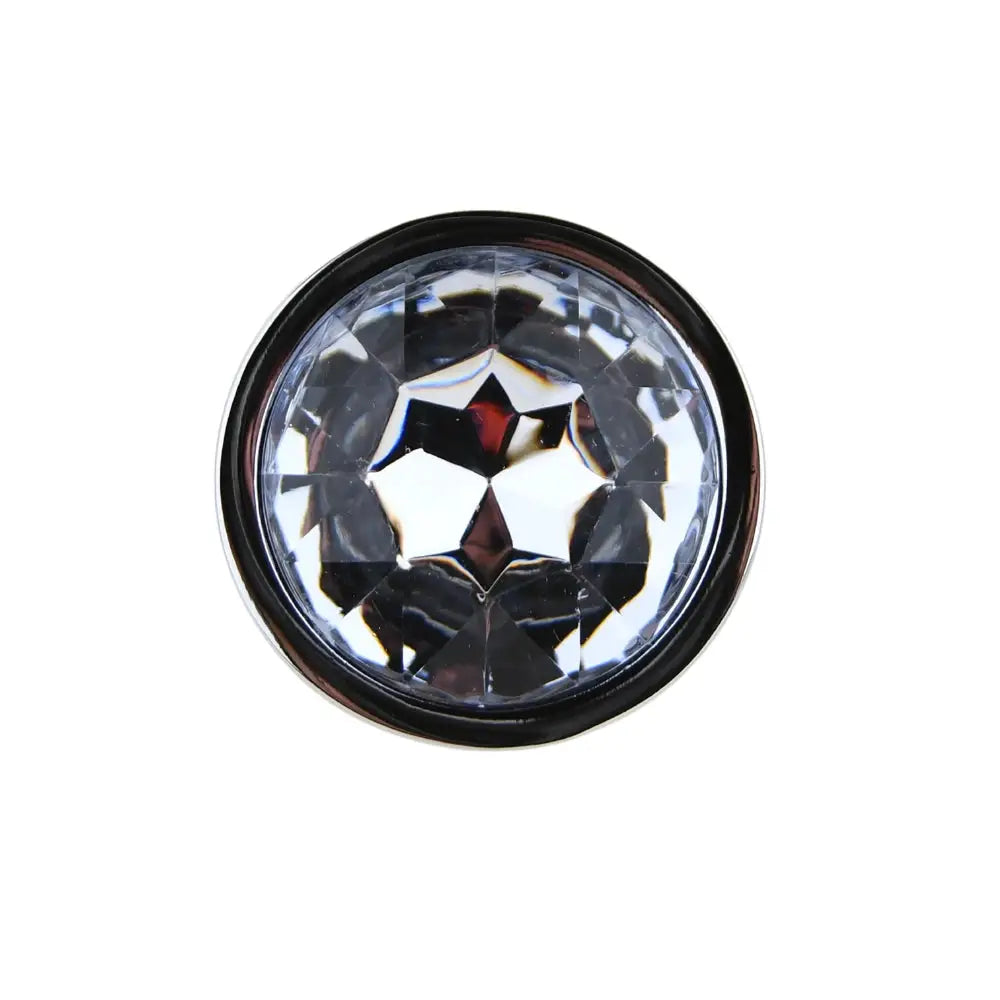 Toosh Silver Metal Butt Plug Small Clear Stone - Save 15% - Sale United Kingdom Stoke-on-trent