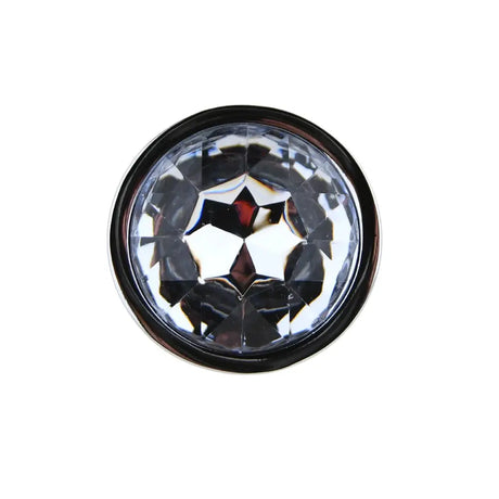 Toosh Silver Metal Butt Plug Small Clear Stone - Save 15% - Sale United Kingdom Stoke-on-trent