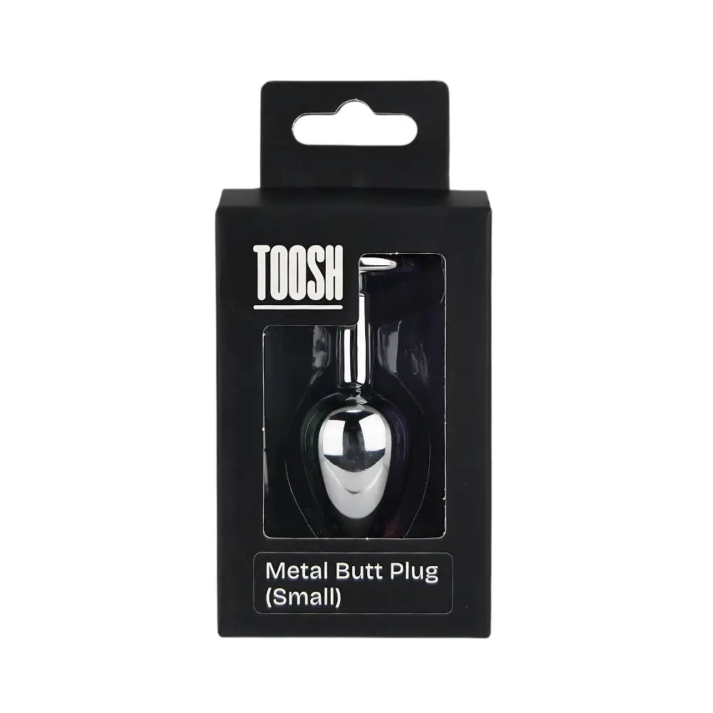 Toosh Silver Metal Butt Plug Small Clear Stone - Save 15% - Sale United Kingdom Stoke-on-trent
