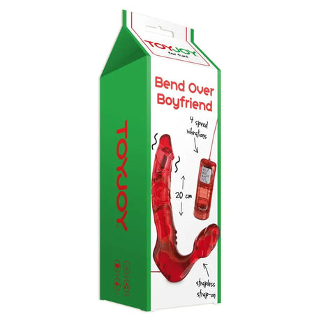 Toyjoy Bend Over Boyfriend Strapless Strap on Red - Save 30% - Toyjoy on - Fast Shipping - Dildo United Kingdom Stoke-on-trent