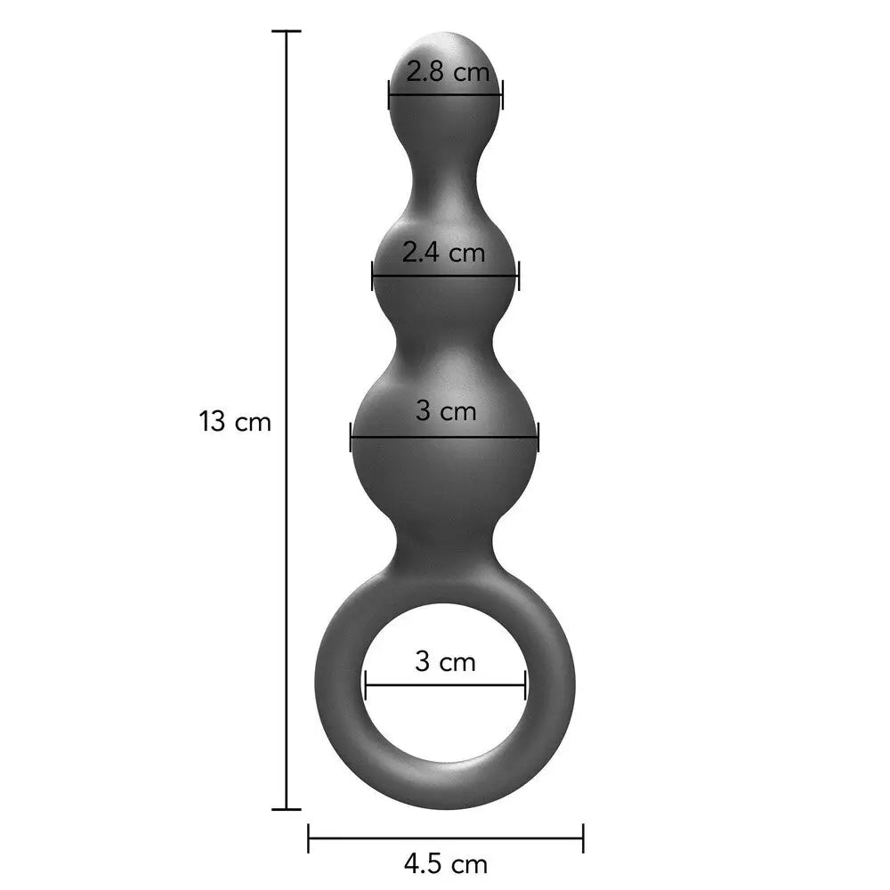 Toyjoy Buttocks the Stuffer 3 Balls Metallic Silicone Plug - Save 25% - Toyjoy the - Fast - Dildo United Kingdom Stoke-on-trent