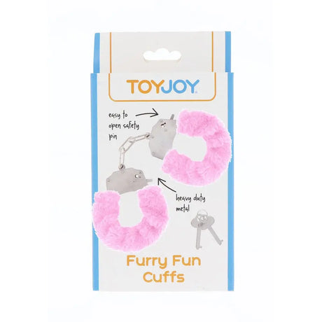 Toyjoy Furry Fun Wrist Cuffs Pink - Save 25% - Toyjoy - Fast Shipping - Sale United Kingdom Stoke-on-trent