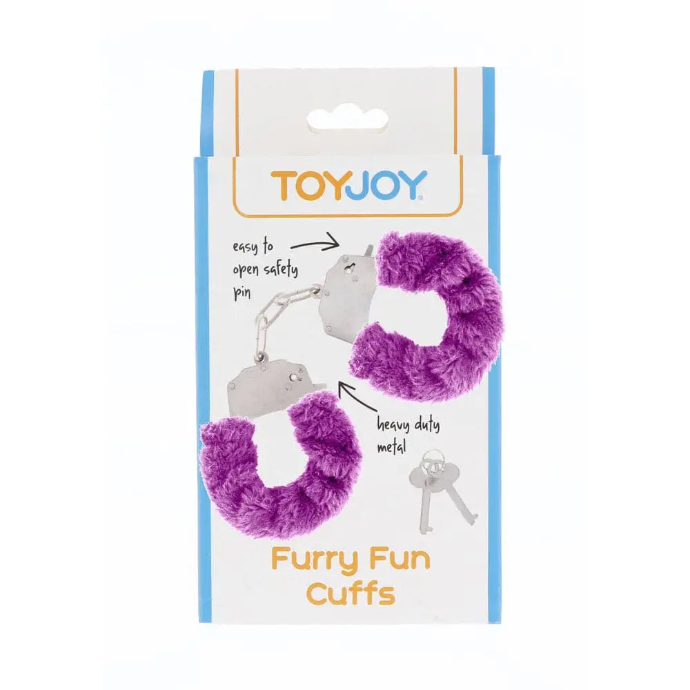 Toyjoy Furry Fun Wrist Cuffs Purple - Save 30% - Toyjoy - Fast Shipping - Sale United Kingdom Stoke-on-trent