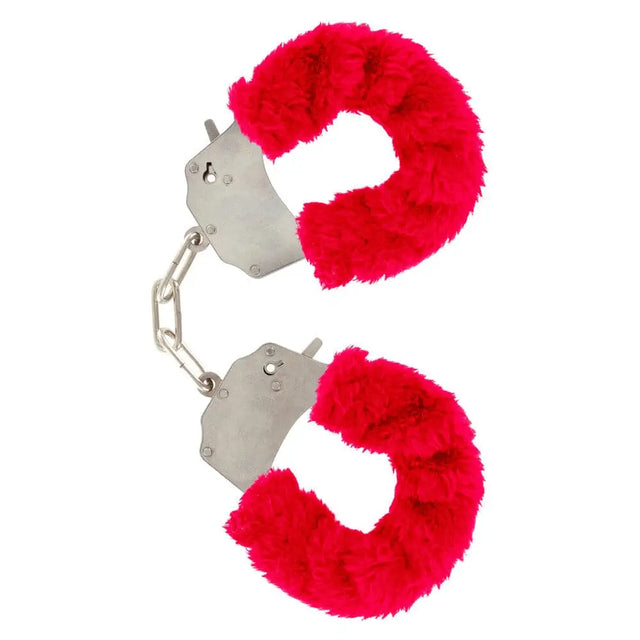 Toyjoy Furry Fun Wrist Cuffs Red - Save 15% - Toyjoy - Fast Shipping - Sale United Kingdom Stoke-on-trent