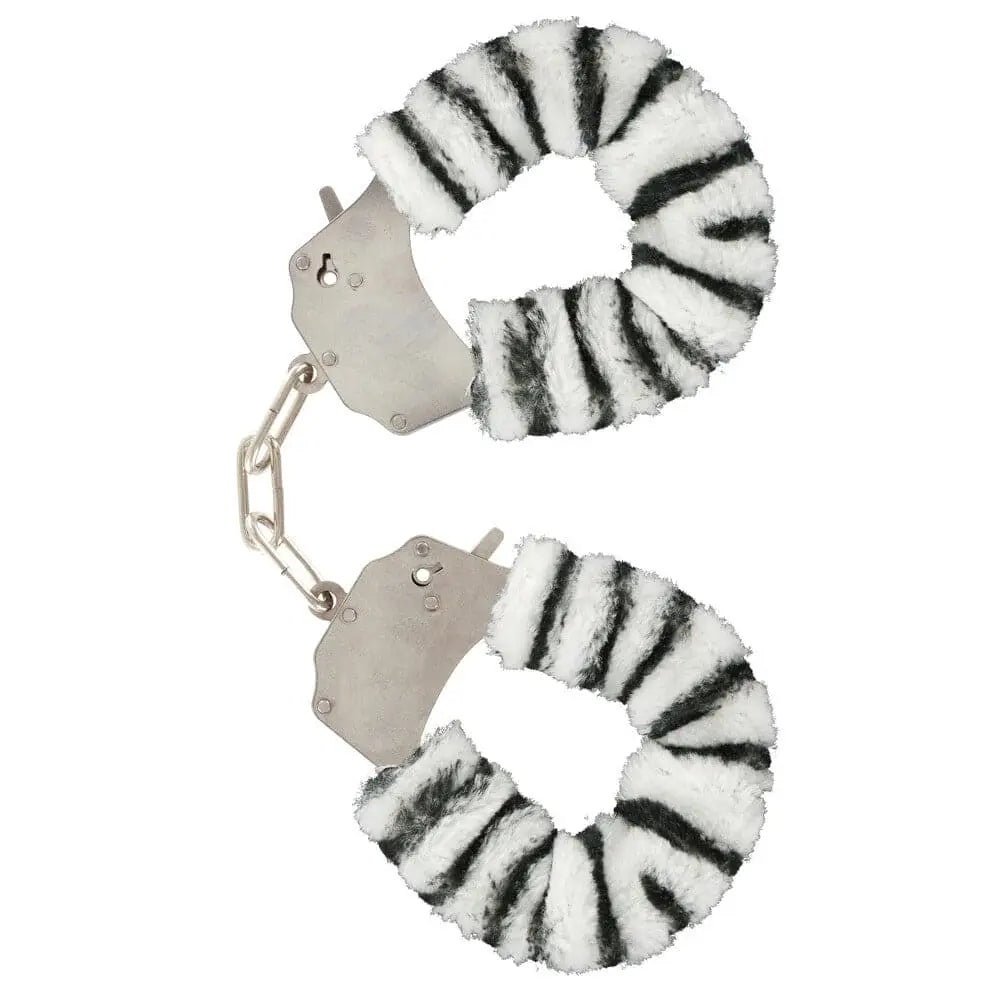 Toyjoy Furry Fun Wrist Cuffs Zebra - Save 30% - Toyjoy - Fast Shipping - Sale United Kingdom Stoke-on-trent