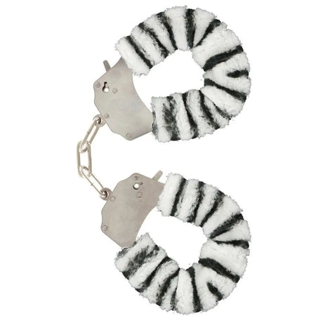 Toyjoy Furry Fun Wrist Cuffs Zebra - Save 30% - Toyjoy - Fast Shipping - Sale United Kingdom Stoke-on-trent