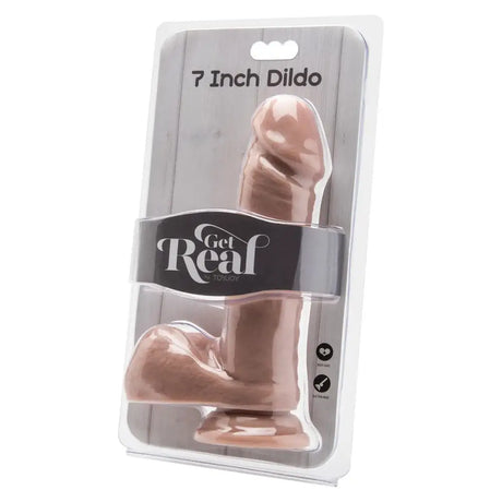 Toyjoy Get Real 7 Inch Dong with Balls White Flesh - Save 25% - Toyjoy with - Fast Shipping - Dildo United Kingdom Stoke-on-trent