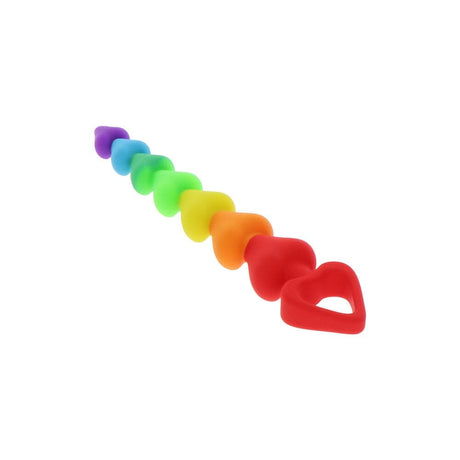 Toyjoy Rainbow Heart Anal Beads - Save 30% - Dildos