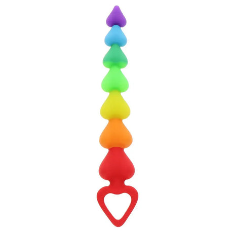 Toyjoy Rainbow Heart Anal Beads - Save 25% - Toyjoy - Fast Shipping - Dildos United Kingdom Stoke-on-trent