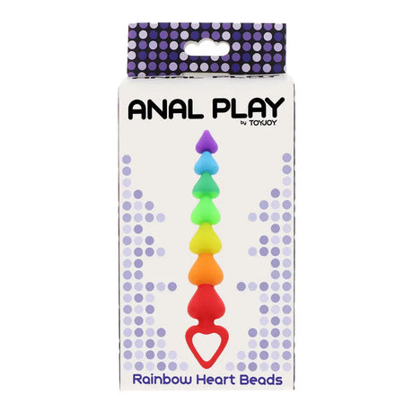 Toyjoy Rainbow Heart Anal Beads - New Products – Latest Sex Toys & Adult Arrivals United Kingdom Stoke-on-trent