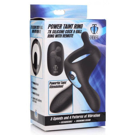 Trinity For Men Power Taint 7x Silicone Cock & Ball Ring