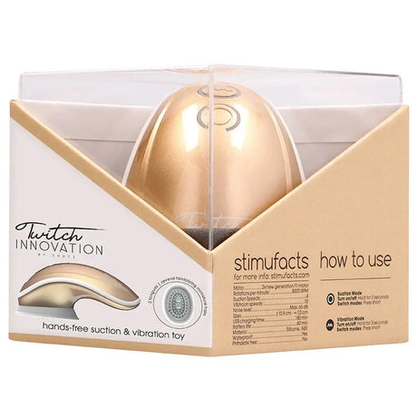 Twitch Gold Hands Free Suction and Vibration Toy - Save 30% - and - Fast Shipping - Sale United Kingdom Stoke-on-trent