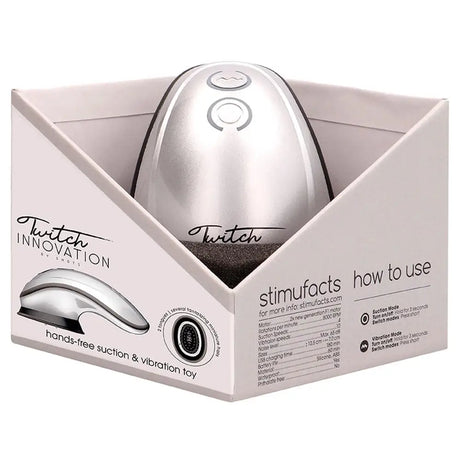 Twitch Silver Hands Free Suction and Vibration Toy - Save 30% - and - Fast Shipping - Sale United Kingdom Stoke-on-trent