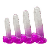 Two Toned Half and Jelly Selection - Dildo