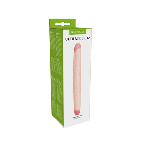 Ultra 12 Inch White Cock Double Ender - Save 25% - Fast Shipping - Dildo United Kingdom Stoke-on-trent