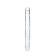 Ultra 15 Inch Clear Jelly Cock Double Ender - Save 25% - Fast Shipping - Dildo United Kingdom Stoke-on-trent