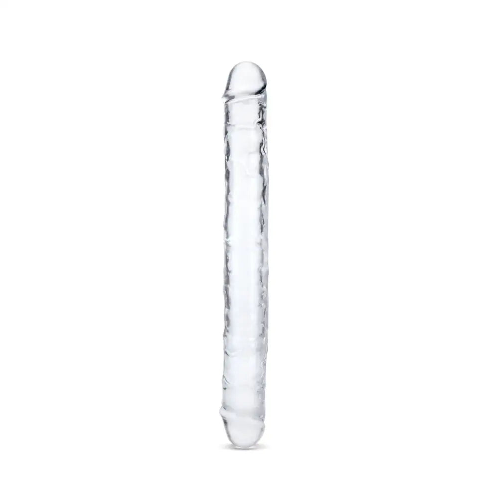Ultra 15 Inch Clear Jelly Cock Double Ender - Save 25% - Fast Shipping - Dildo United Kingdom Stoke-on-trent