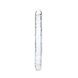 Ultra 15 Inch Clear Jelly Cock Double Ender - Save 25% - Fast Shipping - Dildo United Kingdom Stoke-on-trent