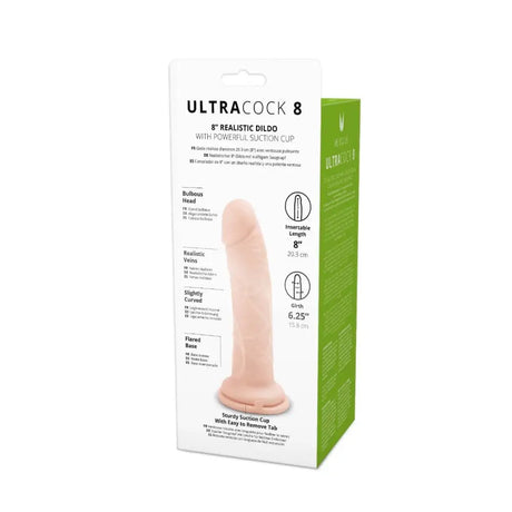 Ultra 8 Inch White Cock - Save 25% - Fast Shipping - Dildo United Kingdom Stoke-on-trent