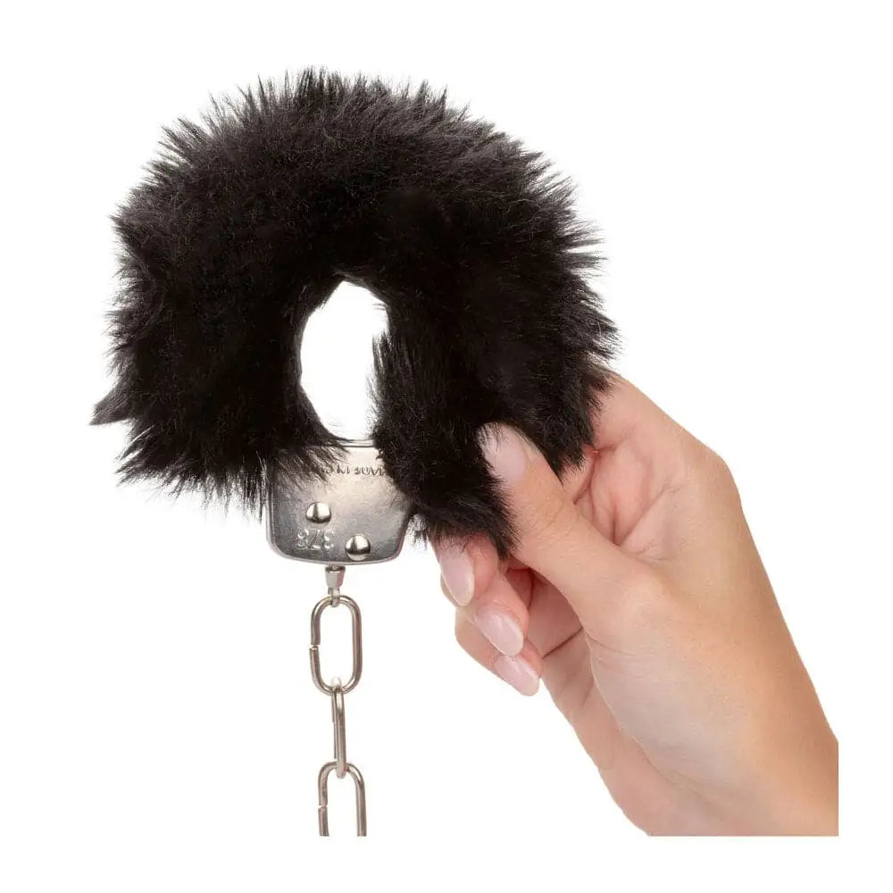 Ultra Fluffy Furry Cuffs Black - Save 15% - Fast Shipping - Sale United Kingdom Stoke-on-trent