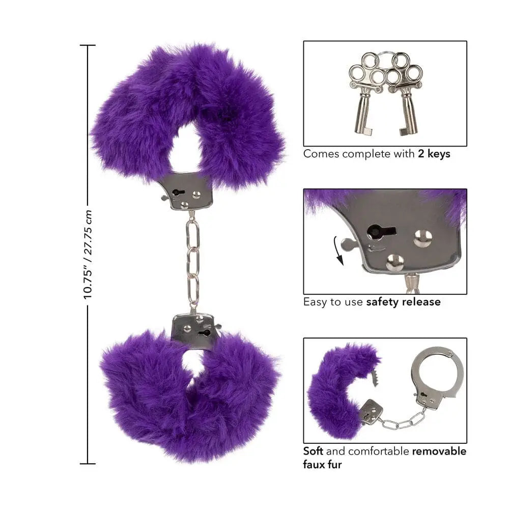 Ultra Fluffy Furry Cuffs Purple - Save 25% - Fast Shipping - Sale United Kingdom Stoke-on-trent